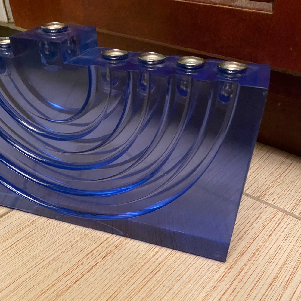 Rare Jonathan Adler Lucite Menorah Retired Judaica - Picture 4 of 5